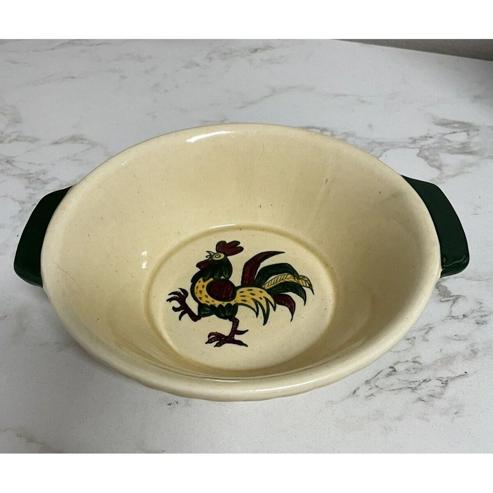 Metlox Poppytrail California Provincial Green Rooster 8